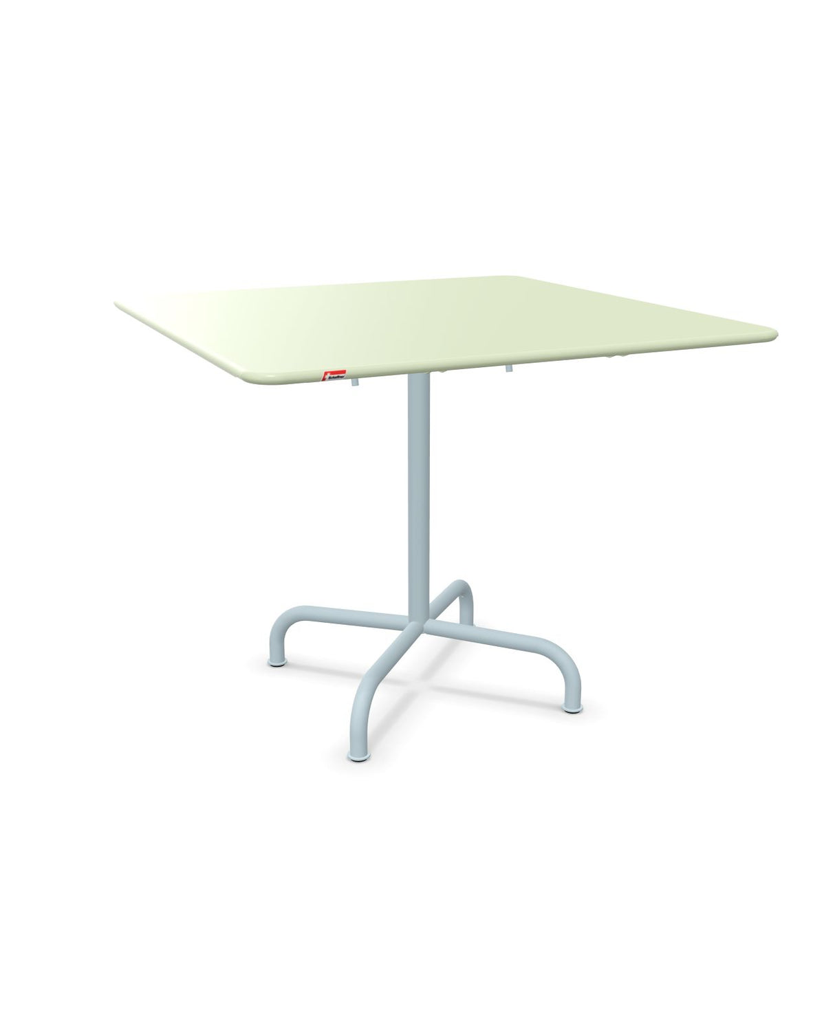 Schaffner Rigi Table repas rabattable 90x90cm Vert Pastel 64 Bleu Pastel 51 