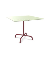 Schaffner Rigi Table repas rabattable 90x90cm Vert Pastel 64 Bordeaux 38 
