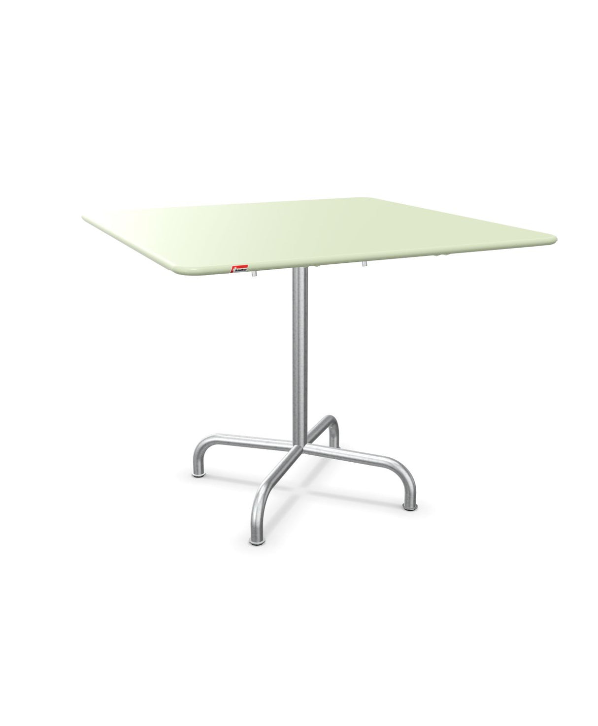 Schaffner Rigi Table repas rabattable 90x90cm Vert Pastel 64 Galvanisé à chaud 02 