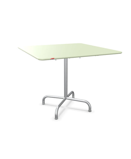 Schaffner Rigi Table repas rabattable 90x90cm Vert Pastel 64 Galvanisé à chaud 02 