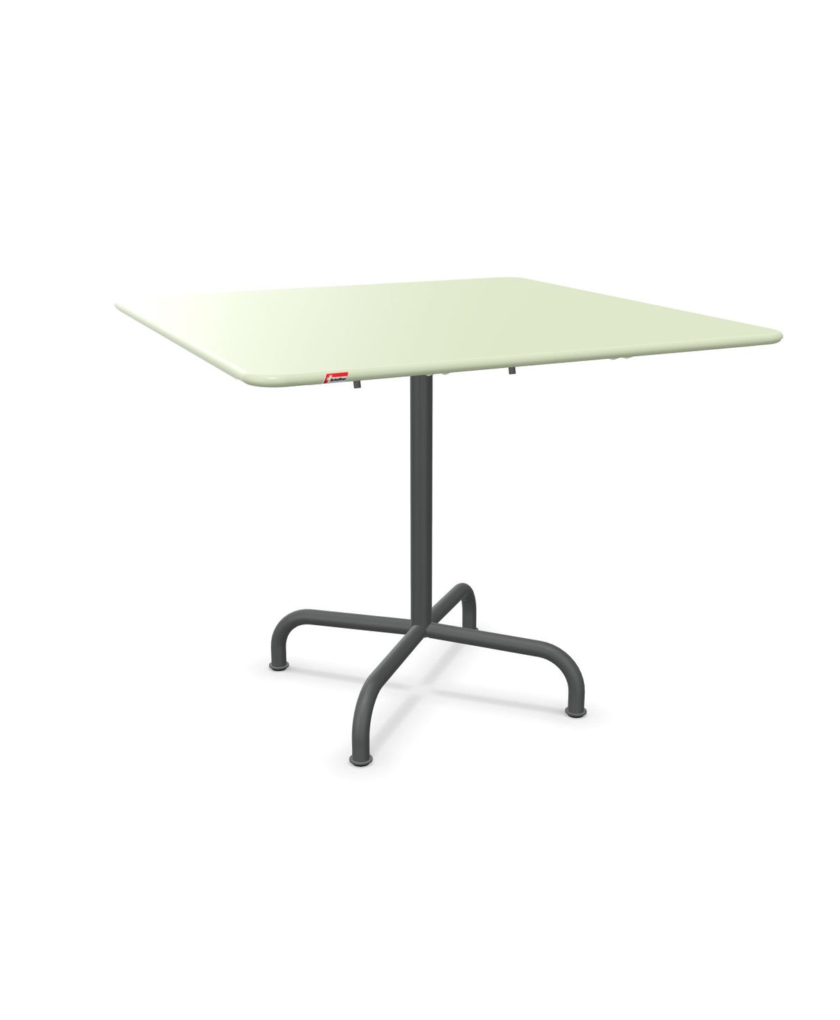 Schaffner Rigi Table repas rabattable 90x90cm Vert Pastel 64 Graphite 73 