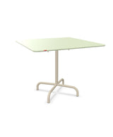 Schaffner Rigi Table repas rabattable 90x90cm Vert Pastel 64 Sable Pastel 15 