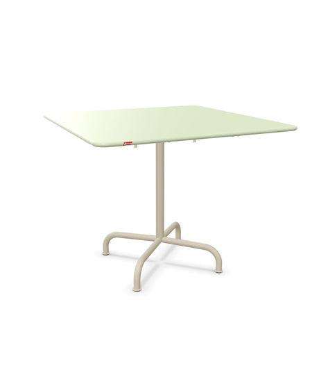 Schaffner Rigi Table repas rabattable 90x90cm Vert Pastel 64 Sable Pastel 15 