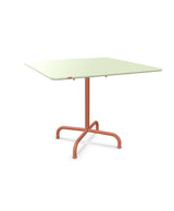 Schaffner Rigi Table repas rabattable 90x90cm Vert Pastel 64 Terracotta 84 