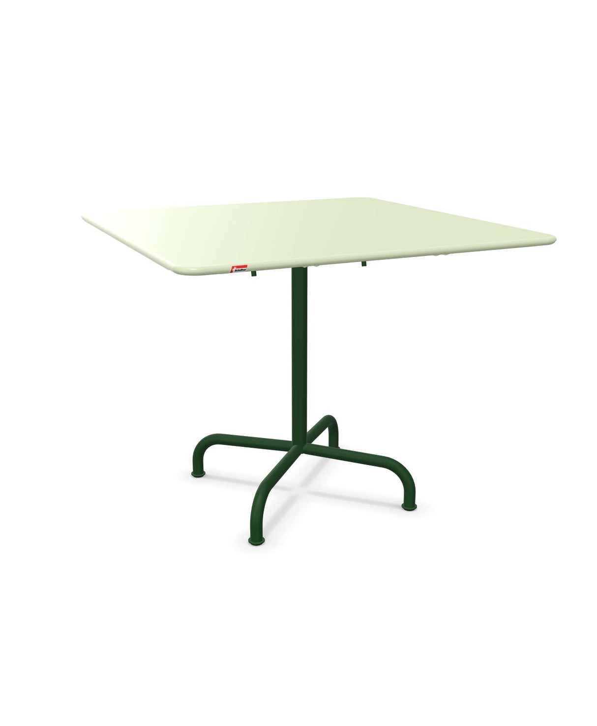 Schaffner Rigi Table repas rabattable 90x90cm Vert Pastel 64 Vert Sapin 66 