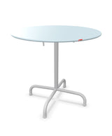 Schaffner Rigi Table repas rabattable ronde Ø80cm Bleu Pastel 51 Gris Argent 78 