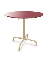 Schaffner Rigi Table repas rabattable ronde Ø80cm Bordeaux 38 Marron Pastel 83 