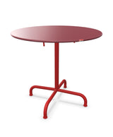 Schaffner Rigi Table repas rabattable ronde Ø80cm Bordeaux 38 Rouge 30 
