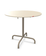 Schaffner Rigi Table repas rabattable ronde Ø80cm Sable Pastel 15 Champagne 85 