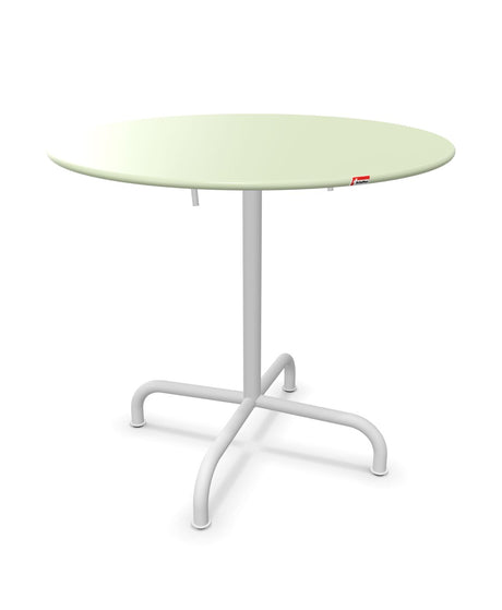 Schaffner Rigi Table repas rabattable ronde Ø80cm Vert Pastel 64 Blanc 90 