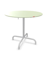 Schaffner Rigi Table repas rabattable ronde Ø80cm Vert Pastel 64 Gris Argent 78 
