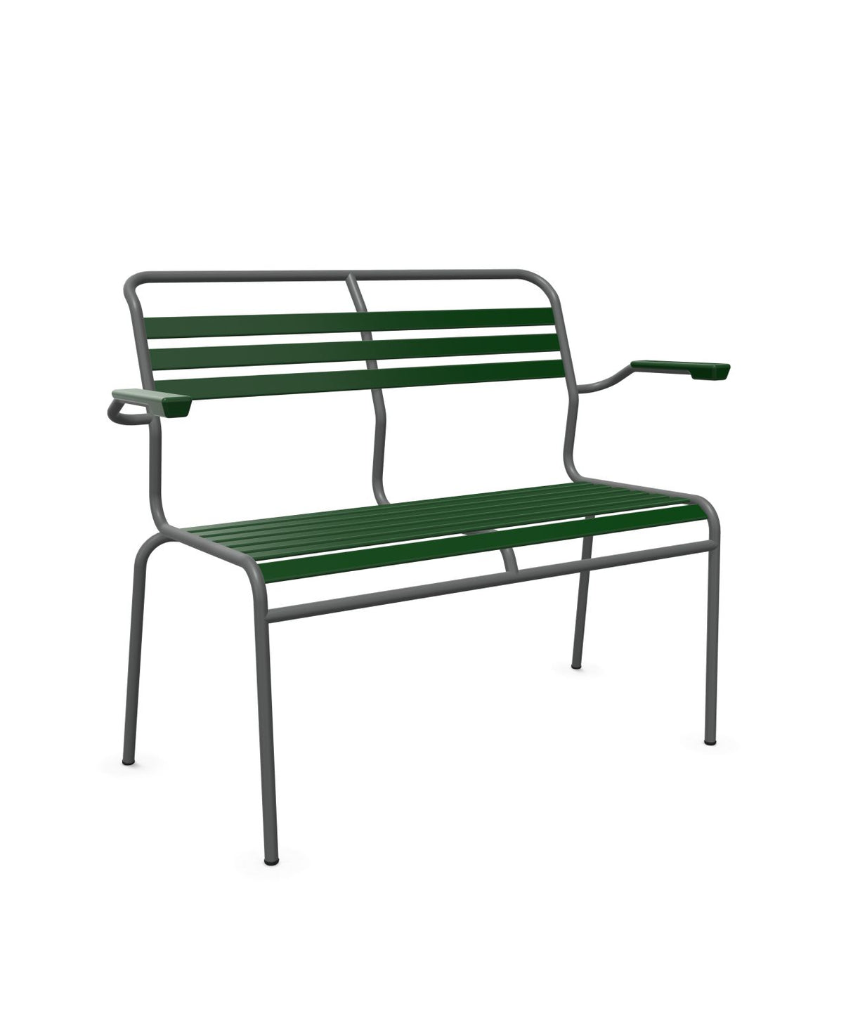 Schaffner Säntis Banc à lattes 2 places avec accoudoirs 