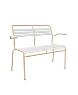 Schaffner Säntis Banc à lattes 2 places avec accoudoirs 