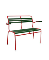 Schaffner Säntis Banc à lattes 2 places avec accoudoirs 