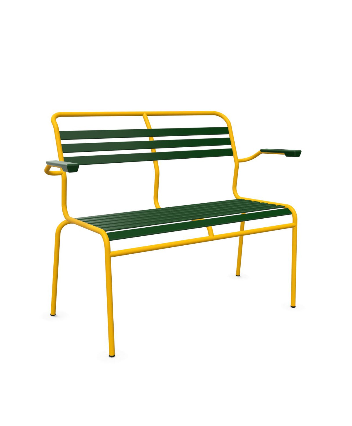Schaffner Säntis Banc à lattes 2 places avec accoudoirs 