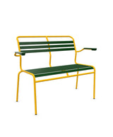 Schaffner Säntis Banc à lattes 2 places avec accoudoirs 