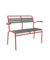 Schaffner Säntis Banc à lattes 2 places avec accoudoirs 