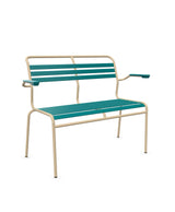 Schaffner Säntis Banc à lattes 2 places avec accoudoirs 