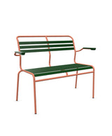 Schaffner Säntis Banc à lattes 2 places avec accoudoirs 