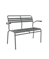 Schaffner Säntis Banc à lattes 2 places avec accoudoirs 