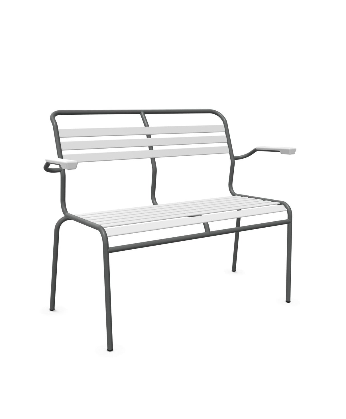 Schaffner Säntis Banc à lattes 2 places avec accoudoirs 