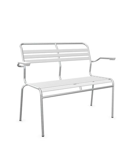Schaffner Säntis Banc à lattes 2 places avec accoudoirs 