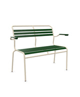 Schaffner Säntis Banc à lattes 2 places avec accoudoirs 