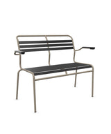 Schaffner Säntis Banc à lattes 2 places avec accoudoirs 
