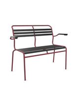Schaffner Säntis Banc à lattes 2 places avec accoudoirs 