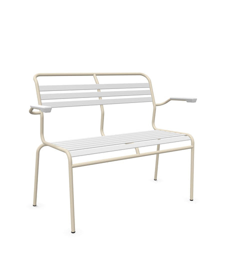 Schaffner Säntis Banc à lattes 2 places avec accoudoirs 