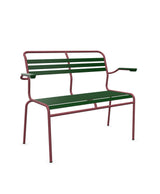 Schaffner Säntis Banc à lattes 2 places avec accoudoirs 
