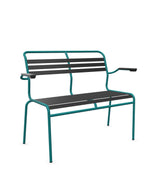 Schaffner Säntis Banc à lattes 2 places avec accoudoirs 