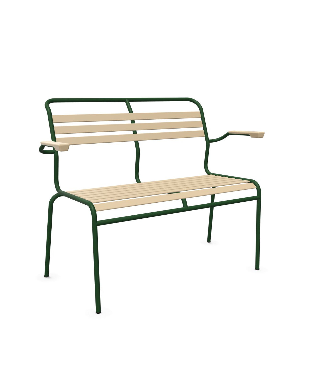 Schaffner Säntis Banc à lattes 2 places avec accoudoirs 