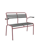 Schaffner Säntis Banc à lattes 2 places avec accoudoirs 