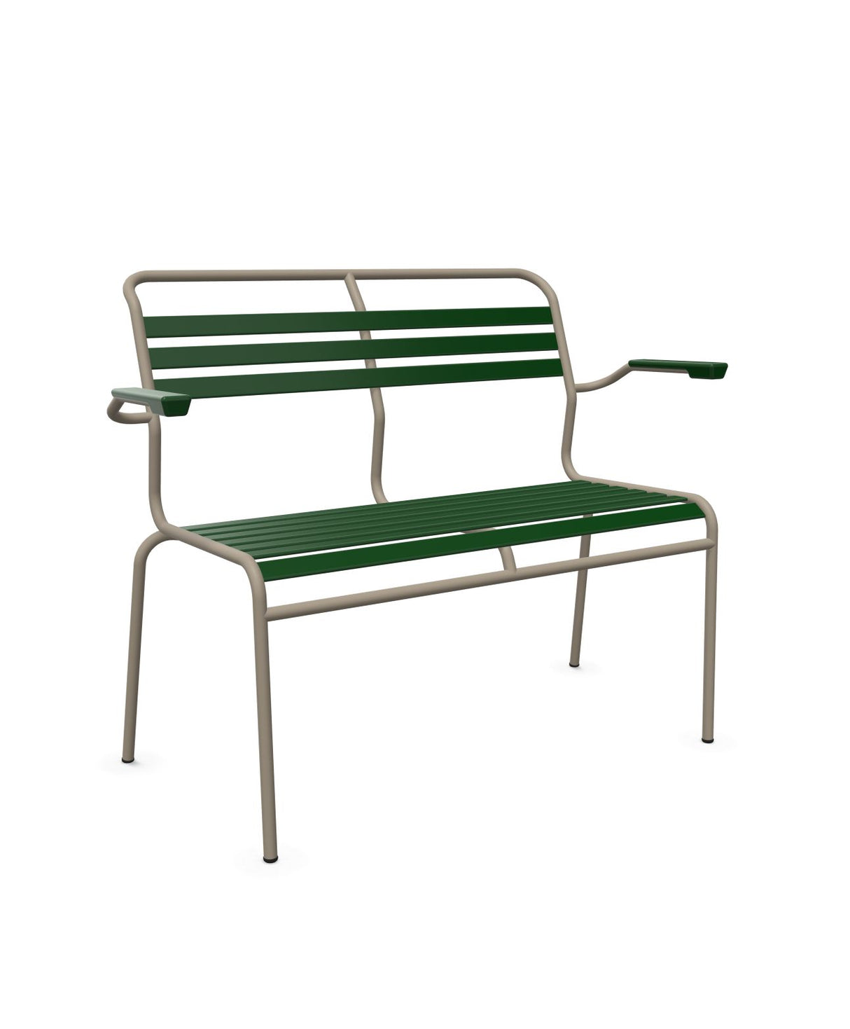 Schaffner Säntis Banc à lattes 2 places avec accoudoirs 