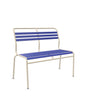 Schaffner Säntis Banc à lattes 2 places sans accoudoirs Bleu 53 Sable Pastel 15 