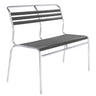 Schaffner Säntis Banc à lattes 2 places sans accoudoirs GALAXUS Anthracite 77 