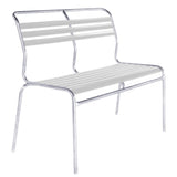 Schaffner Säntis Banc à lattes 2 places sans accoudoirs GALAXUS Blanc 90 