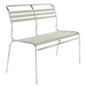 Schaffner Säntis Banc à lattes 2 places sans accoudoirs GALAXUS Vert pastel 64 