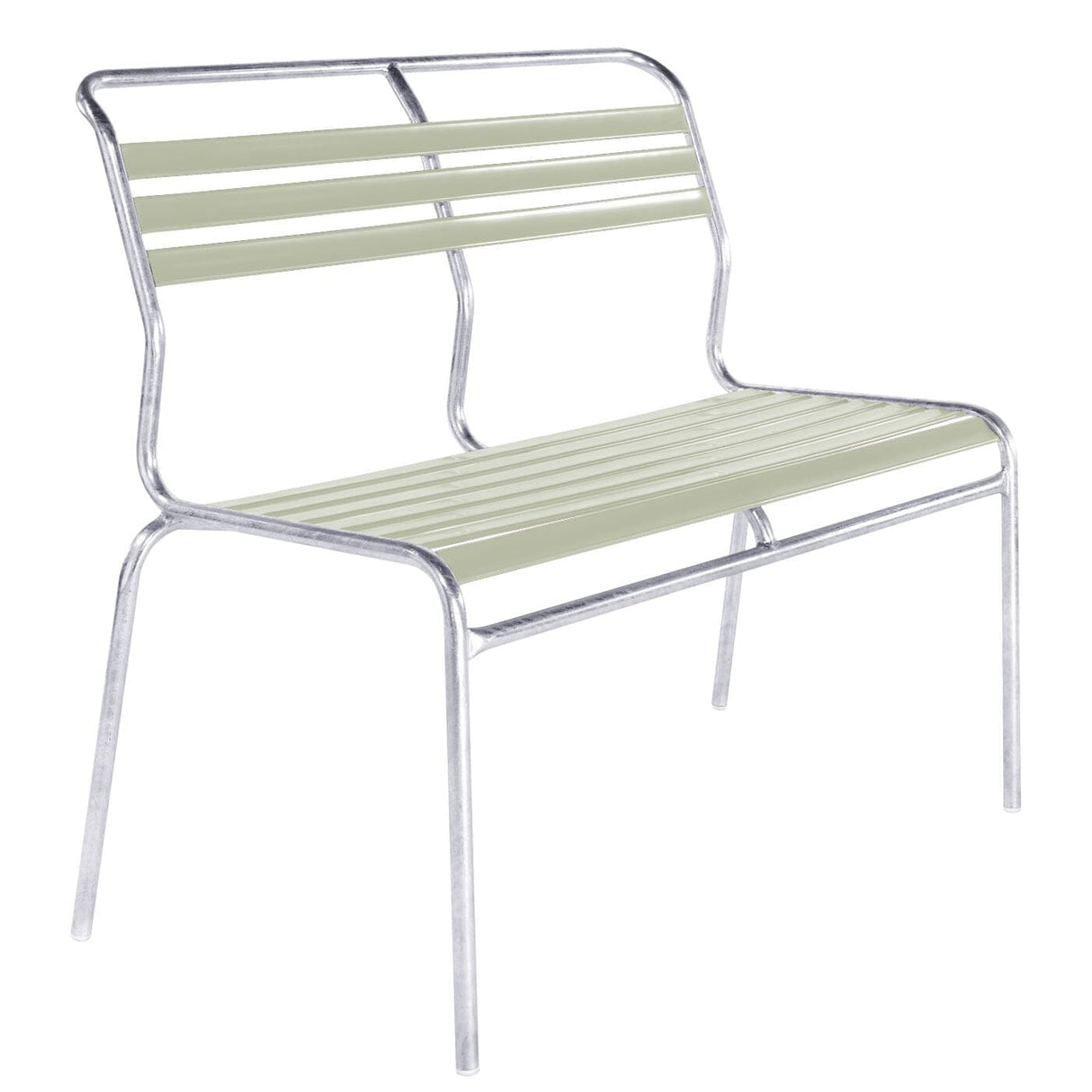 Schaffner Säntis Banc à lattes 2 places sans accoudoirs GALAXUS Vert pastel 64 