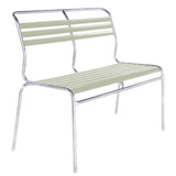 Schaffner Säntis Banc à lattes 2 places sans accoudoirs GALAXUS Vert pastel 64 