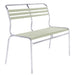 Schaffner Säntis Banc à lattes 2 places sans accoudoirs GALAXUS Vert pastel 64 