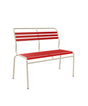 Schaffner Säntis Banc à lattes 2 places sans accoudoirs Rouge 30 Sable Pastel 15 