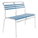 Schaffner Säntis Banc à lattes 2 places sans accoudoirs Standard Bleu pastel 51 