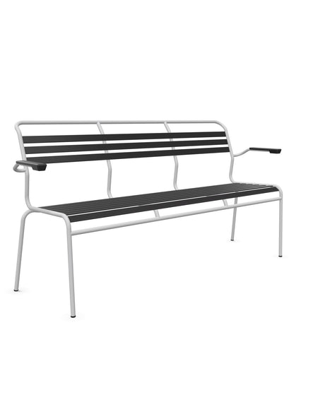 Schaffner Säntis Banc à lattes 3 places avec accoudoirs 