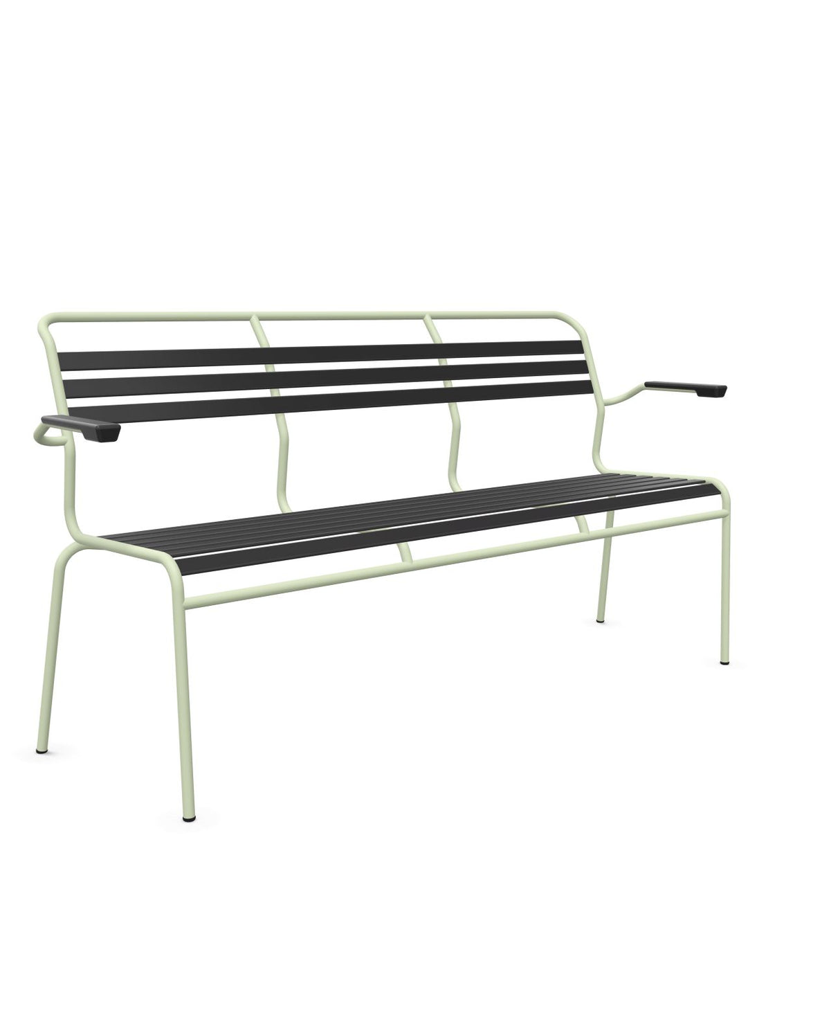 Schaffner Säntis Banc à lattes 3 places avec accoudoirs 