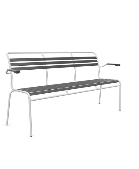 Schaffner Säntis Banc à lattes 3 places avec accoudoirs 