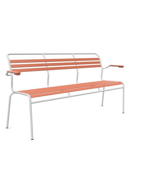 Schaffner Säntis Banc à lattes 3 places avec accoudoirs 