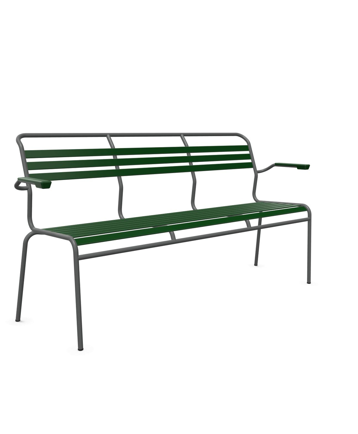 Schaffner Säntis Banc à lattes 3 places avec accoudoirs 