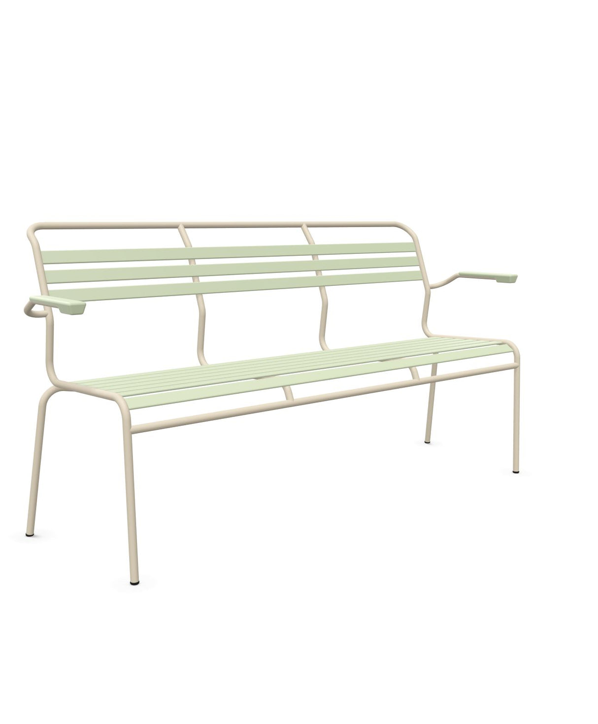 Schaffner Säntis Banc à lattes 3 places avec accoudoirs 
